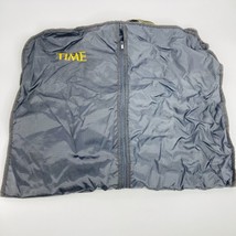 Time Magazine Travel Garment Bag Black Yellow Logo Zippered - $4.97