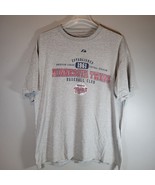 Minnesota Twins Mens Shirt XL Majestic Gray Baseball Club 1961 American ... - $12.98