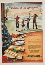 1956 Print Ad Ben Pearson Archery Family Shoots Bows &amp; Arrows Pine Bluff,AR - $23.61