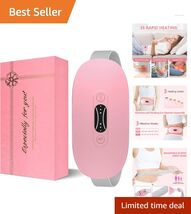 Soft Pink Electric Waist Belt for Period Pain Relief - 3 Heat/3 Massage ... - $49.45