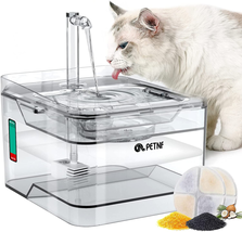 Cat Water Fountain, 101Oz/3L Pet Drinking Fountain for Cats Dogs inside ... - £25.34 GBP