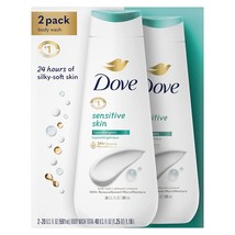 Dove Body Wash Sensitive Skin 2 Count Hypoallergenic and 20 - £30.16 GBP