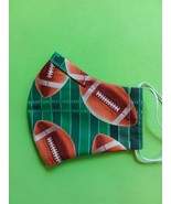 FACE MASK WASHABLE COTTON REUSABLE REVERSIBLE BACK TO SCHOOL / FOOTBALL ... - $1.97