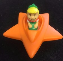 1989 Elroy Jetson Wendy&#39;s Hanna Barbera Orange Star Car Kids Meal Toy 3.5&quot; - $112.71 MXN
