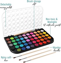 Watercolor Paint Set Premium 48 Watercolor Paint with Watercolor Book Water Colo - £24.86 GBP