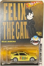 Yellow Honda CR-X Custom Hot Wheels Felix the Cat Series Car w/ RR crx - £75.79 GBP