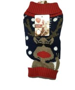 Pet Central Winter Dog Sweater Jacket Size XS, Red, Rudolph in Sunglasse... - £5.31 GBP