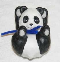 Artaffects Blue Ribbon &quot;Prescott Panda&quot; Porcelain Figurine Euc - £10.38 GBP