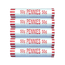 Lincoln Penny 5 Circulated Rolls Various Condition, Years, Mint Marks an... - $19.35