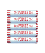 Lincoln Penny 5 Circulated Rolls Various Condition, Years, Mint Marks an... - $19.35