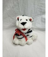 Hallmark White Tiger Stuffed Animal Plush 6&quot; Hearts - £10.89 GBP