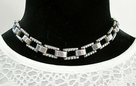 Early Vintage Signed Stamped Los Castillo 387 Sterling Silver Necklace Chain 55g - £375.69 GBP
