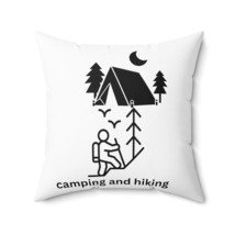 camping and hiking nature lover&#39;s gift Spun Polyester Square Pillow - £25.89 GBP+