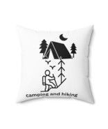 camping and hiking nature lover&#39;s gift Spun Polyester Square Pillow - £24.27 GBP+