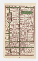 1951 Original Vintage Map Of Toronto Downtown Business Center Ontario Canada - £21.67 GBP
