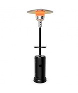 Outdoor Heater Propane Standing LP Gas Steel with Table &amp; Wheels-Black -... - $269.47