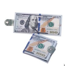 2019 Money Clip men women canvas dollar euro Wallet Moneyclip slim thin mini pur - £44.68 GBP