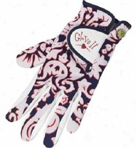 SALE NEW LADIES GLOVE IT NAVY HIBISCUS GOLF GLOVE. SIZE SMALL OR LARGE. NOW - $12.19