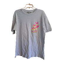 Playboy by Pacsun Mens Large L Tee Shirt Gray PB Surf Club Pink Yellow Gray - $9.90