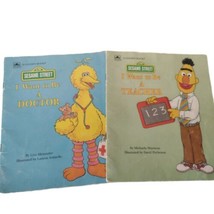 Golden Books Sesame Street 90s Soft Cover I Want To Be A Series Education Bert - £6.08 GBP