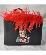 New NOS Vintage King Features Betty Boop Mine Forever Red Feather Handba... - $33.83 CAD