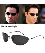Fashion Cool The Matrix Neo Style Polarized Sunglasses Ultralight Rimles... - $18.44