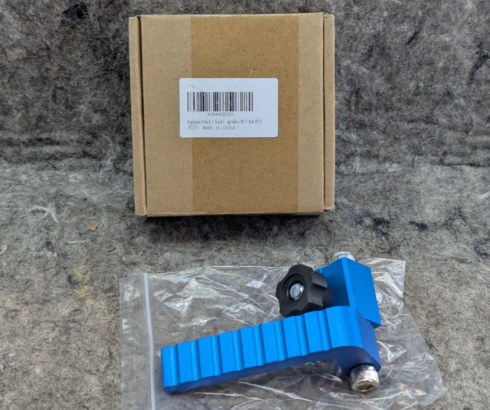 1 x New 3-Inch T-Track Flip Fence Stop for Woodworking with 5/16&quot; T-Bolt - $6.99