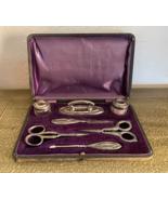 1913 Sterling Silver Scissors &amp; Manicure Set 7 Pieces by Boots Pure Drug... - $3,264.80 MXN