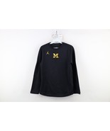 Nike Air Jordan Boys L Block M University of Michigan Fleece Lined Sweat... - $754.39 MXN