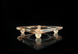 Cigar Ashtray Measures 8" square Thick Heavy Glass image 2