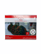 New 150 Counts Holiday Time Multi-Color Net Christmas Lights - £14.91 GBP