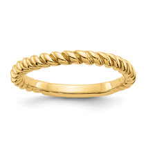 14k Polished Twisted Band D908 - $356.06