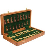 Magnetic Travel Chess Board Set - Classic Wood Staunton 7 X 7 Inch Pocke... - €23,42 EUR