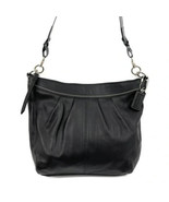 leather black purse with silver hardware. Measurements laying flat are 1... - $1,775.93 MXN