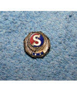 Vintage Sterling Silver, Enamel Letter &quot;S&quot; Two Star Pin - $22.37 CAD