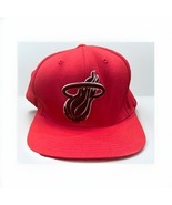 Miami Heat Hat Cap Mitchell &amp; Ness Snapback NBA Basketball Pink Adjustable - $414.96 MXN