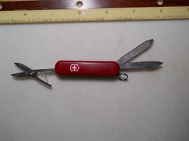 Victorinox Swisslite Swiss Army knife in red, red  lights mediom bright - $6.80