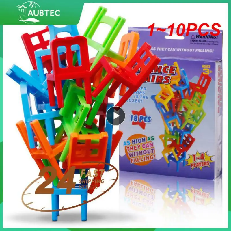 1~10PCS Family Board Game Children Educational Toy Balance Stacking Chairs Chair - £6.24 GBP+