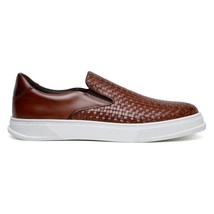 Belvedere Fernanado Sneaker Quality and Comfort Nappa Leather Ant. Tan image 2