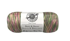 Loops &amp; Threads Soft &amp; Shiny Yarn, #61 Bermudan Haze, 4 Oz. Skein - £7.83 GBP