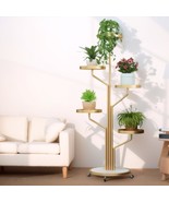 5-Tier Gold Metal Plant Stand Indoor, Tall Corner Metal Plant Stand with... - €130,26 EUR