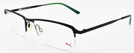 PUMA PU0173O 007 Men&#39;s Eyeglasses Frames Half-Rim 57-20-145 Black - £38.55 GBP