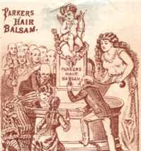 Damaged - Parkers Hair Balsam Victorian Trade Card - $92.58 MXN