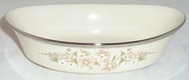 LENOX FRESH MEADOW OVAL SERVING BOWL S 10&quot; GREEN FLORAL - $78.40