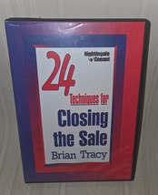 24 Techniques for Closing the Sale DVD  Brian Tracy DVD Nightingale Conant - $24.74