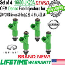 Brand New Genuine 4Pcs Denso Fuel Injectors For 2009-2012 Infinity FX35 3.5L V6 - £125.29 GBP