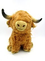 Plush Shaggy Bull Cow Bovine Stuffed Animal 10&quot; Inch Tall - NWOT - £11.86 GBP