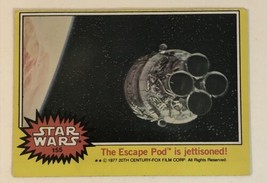 Vintage Star Wars Trading Card Yellow 1977 #155 Escape Pod Is Jettisoned - $2.48