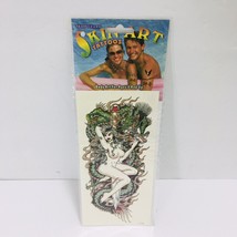 Skin Art Temporary Tattoo Risque Woman Topless Curvy Pin-Up Y2K Vintage ... - £49.32 GBP