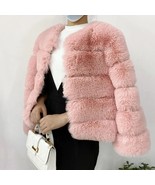Women Faux Fur Coat High Quality Fluffy Short Coat Jacket Ladies Fashion Tops - $55.55